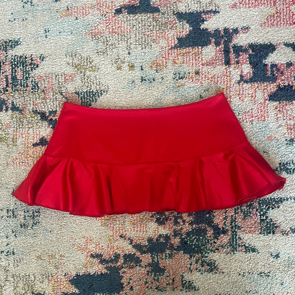 Sexy Ruffled Micro Mini Skirt